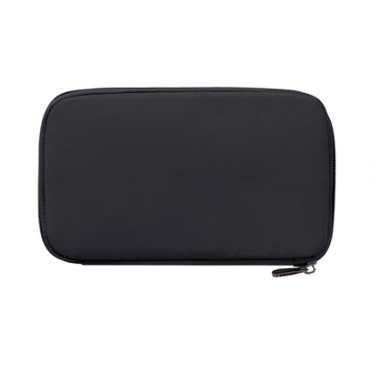 Travelon RFID Blocking Zip Passport Wallet, black, smooth-surfaced, ideal minimalist wallet with RFID protection.