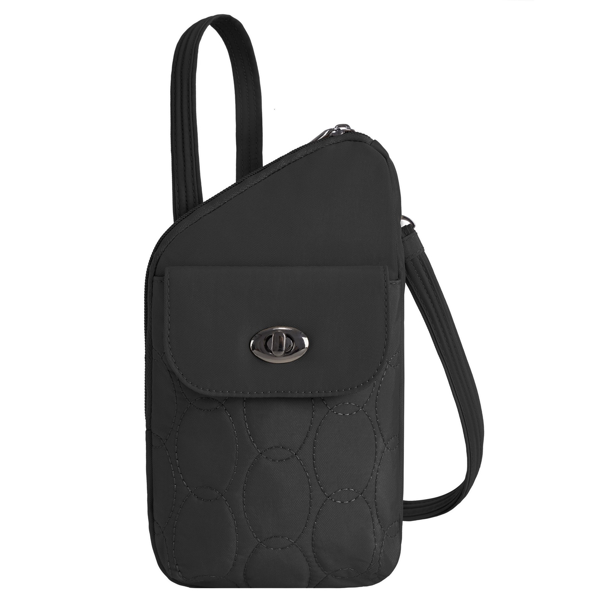 Travelon Runways Anti-theft Slim Asymmetric Crossbody—stylish, organized, and secure for everyday use.