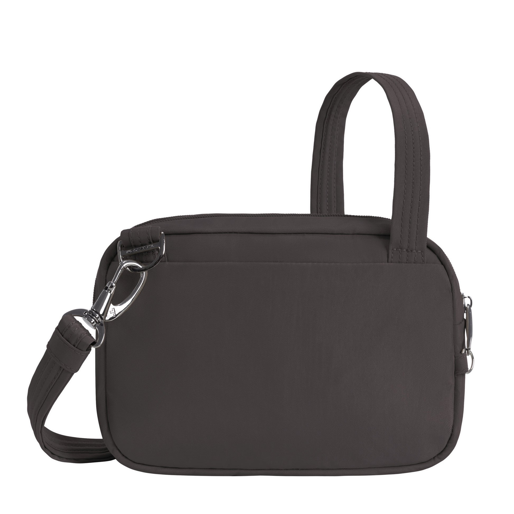 The Travelon Runways Anti-theft Double Compartment Crossbody keeps you organized with style and security.