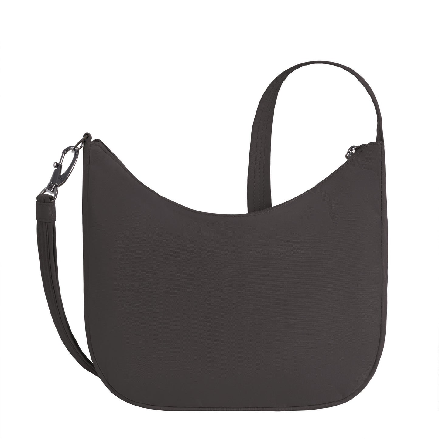 The Travelon Runways Anti-theft Medium Crossbody keeps you organized with a chic black design and adjustable strap.