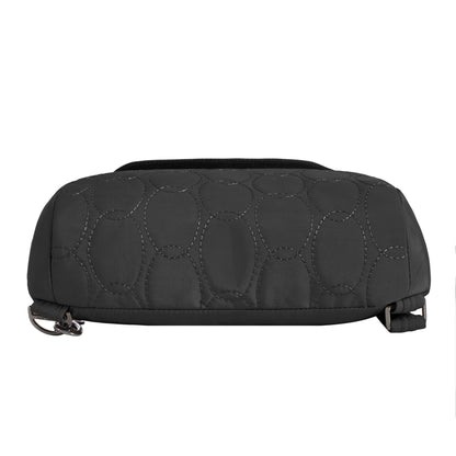 The Travelon Runways Anti-theft Compact Backpack by Travelon—sleek, secure, and perfect for staying organized.