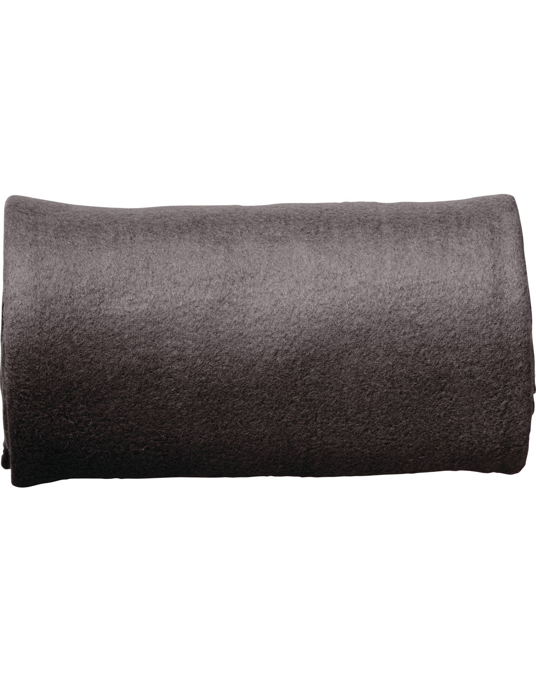 Go Travel Classic Travel Blanket, gun metal grey, rolled up, side view