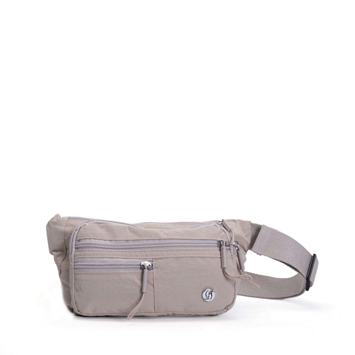 Miss Caprice Unisex Waist Bag, cream, front view