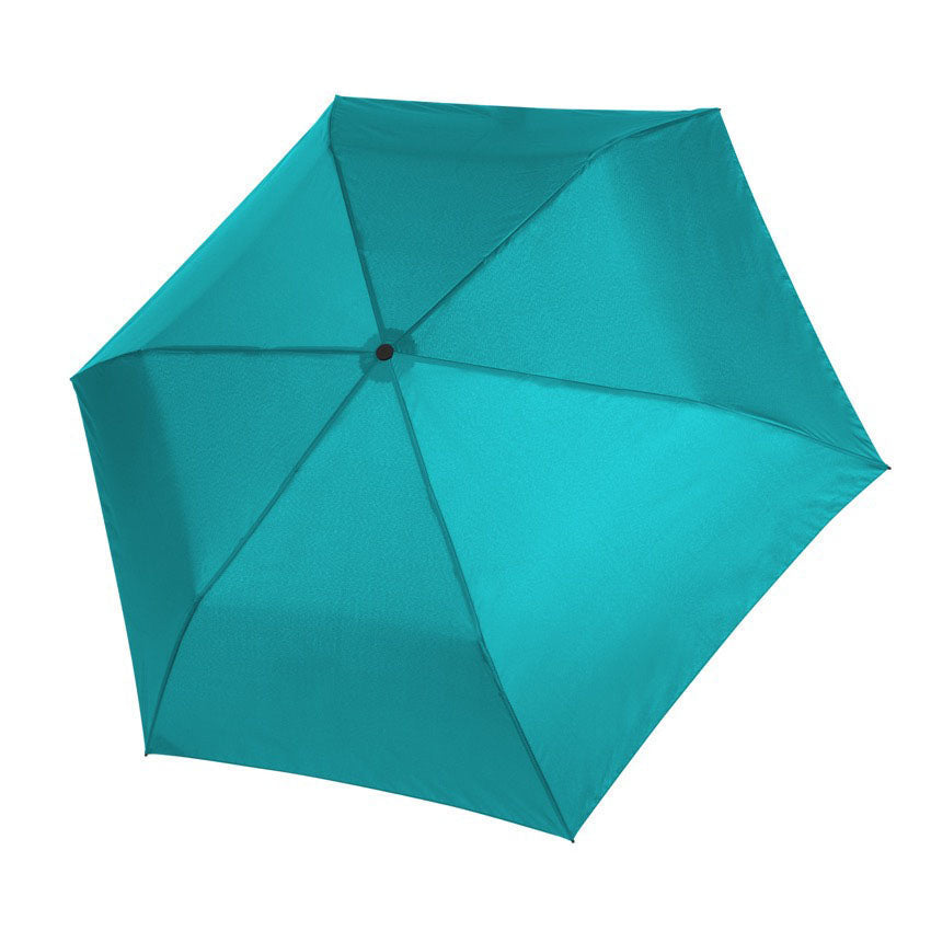 Doppler Zero 99 Umbrella, aqua blue, open top view