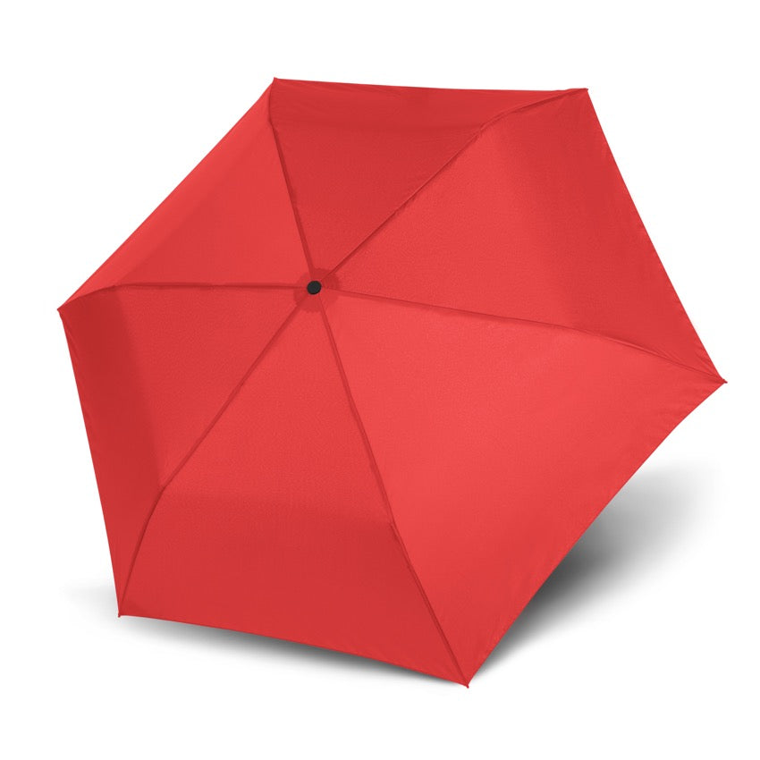 Doppler Zero 99 Umbrella, fiery red, top open view