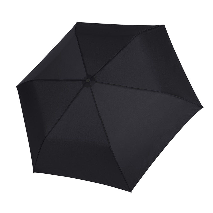 Doppler Zero 99 Umbrella, black, top open view