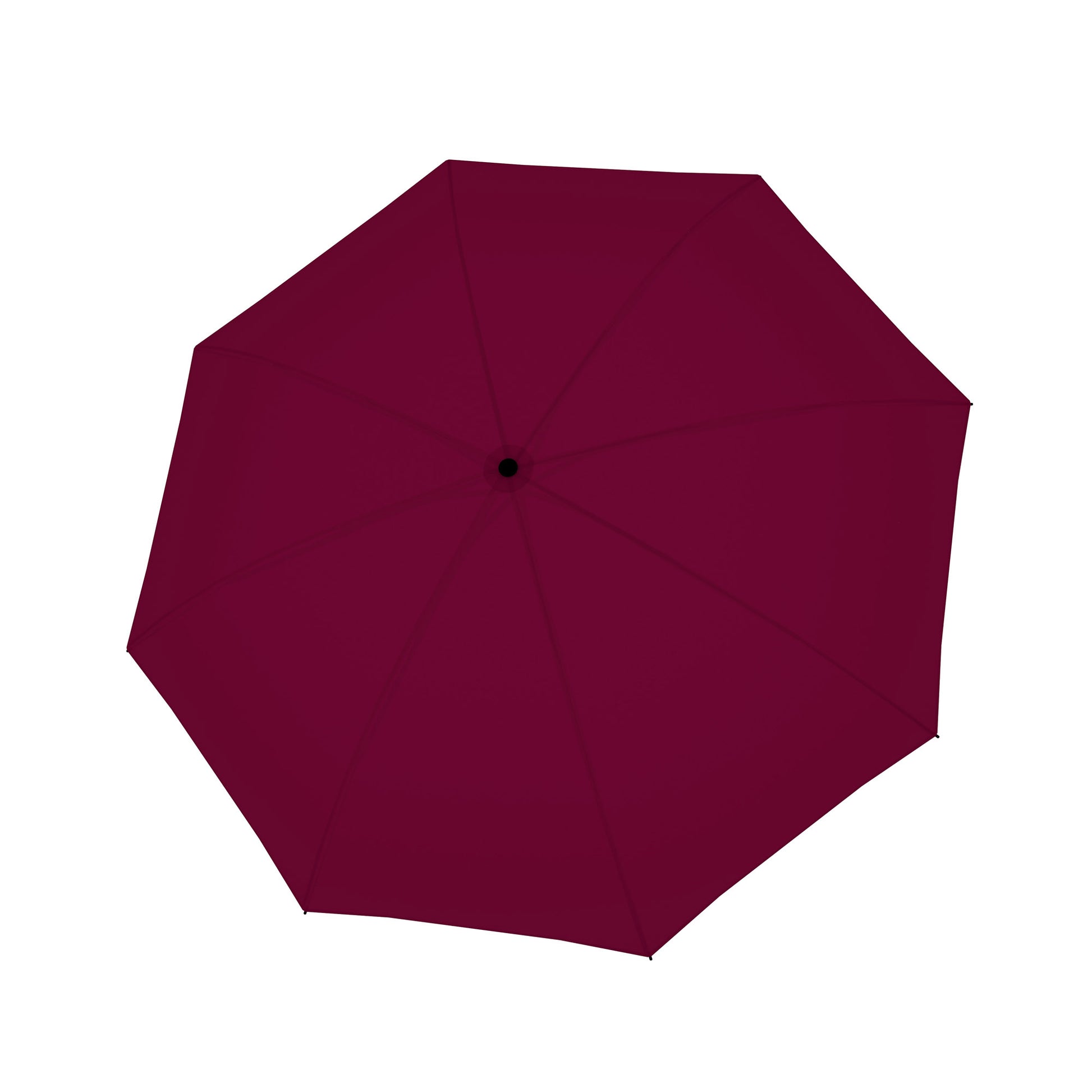 Doppler Nature Magic Umbrella in charming wine colour, open top view