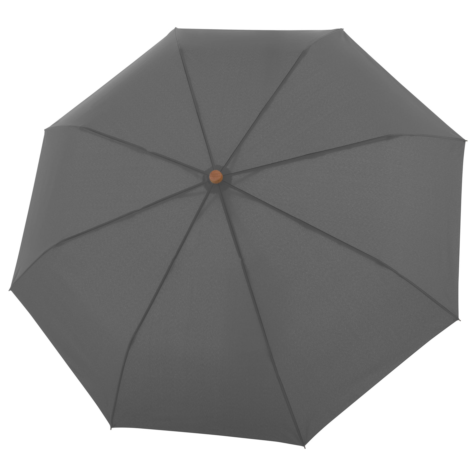 Doppler Nature Magic Umbrella in slate grey, open top view