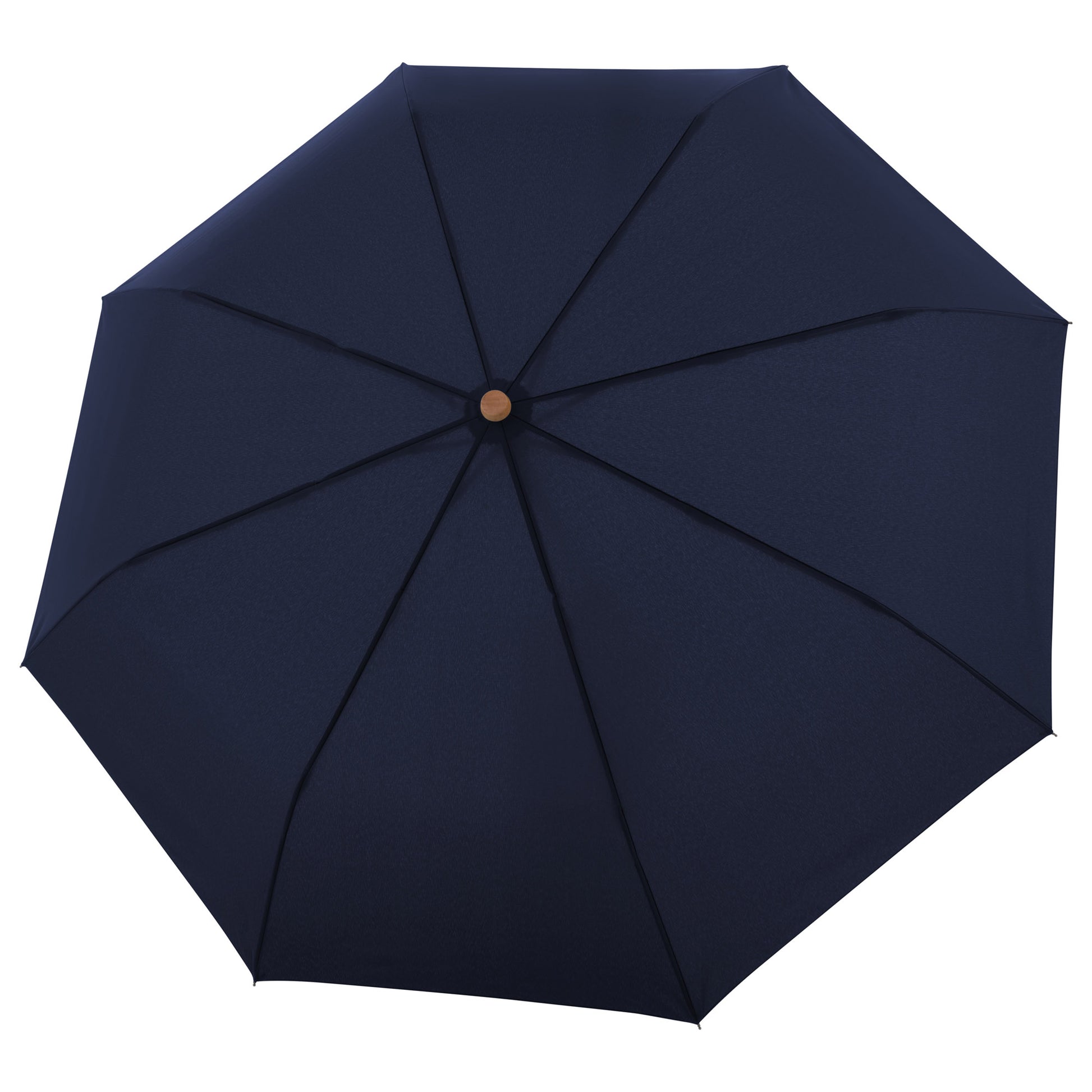 Doppler Nature Magic Umbrella in deep blue, open top view