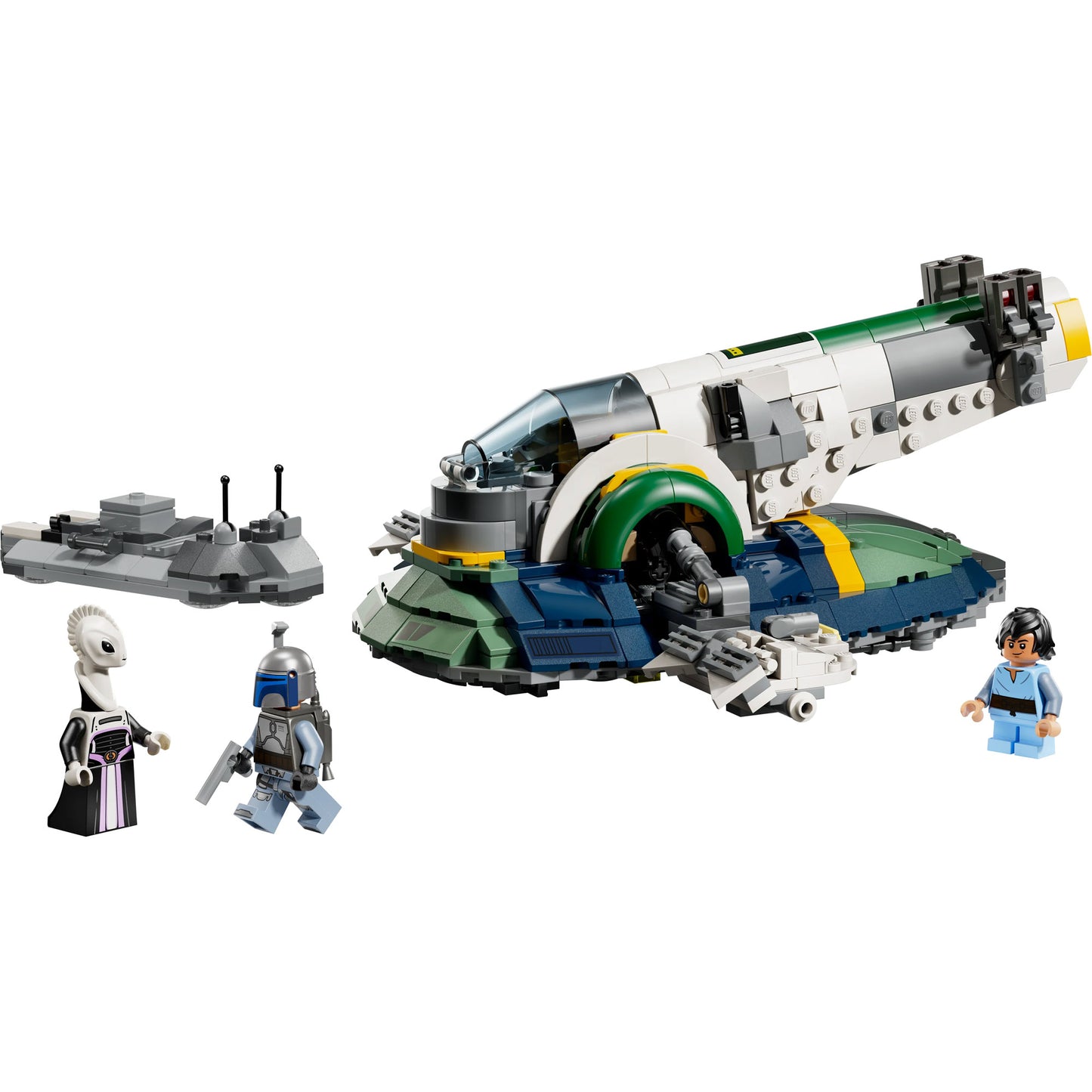 LEGO® Jango Fett's Starship includes a platform and 3 minifigures with cool accessories.