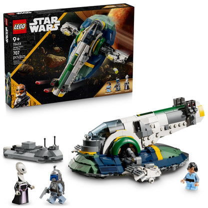 LEGO® Jango Fett's Starship building set with 3 minifigures and accessories.