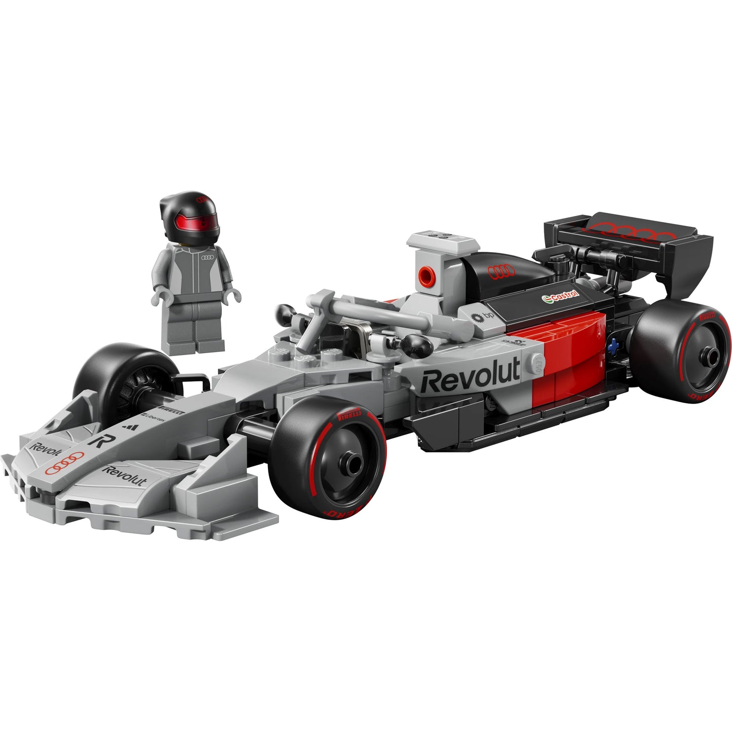 LEGO® Audi Revolut F1® Team R26 Race Car with minifigure, ONLINE ONLY.