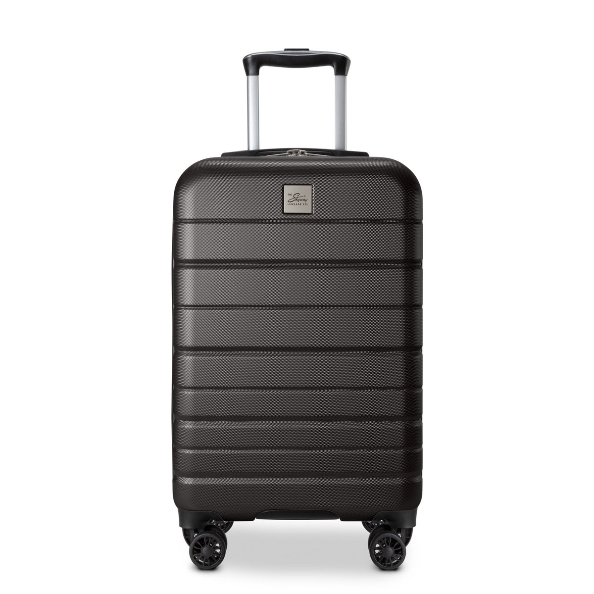 Skyway Epic 2.0 Hardside Carry-on Spinner: black, 4 wheels, telescopic handle—your perfect travel companion.