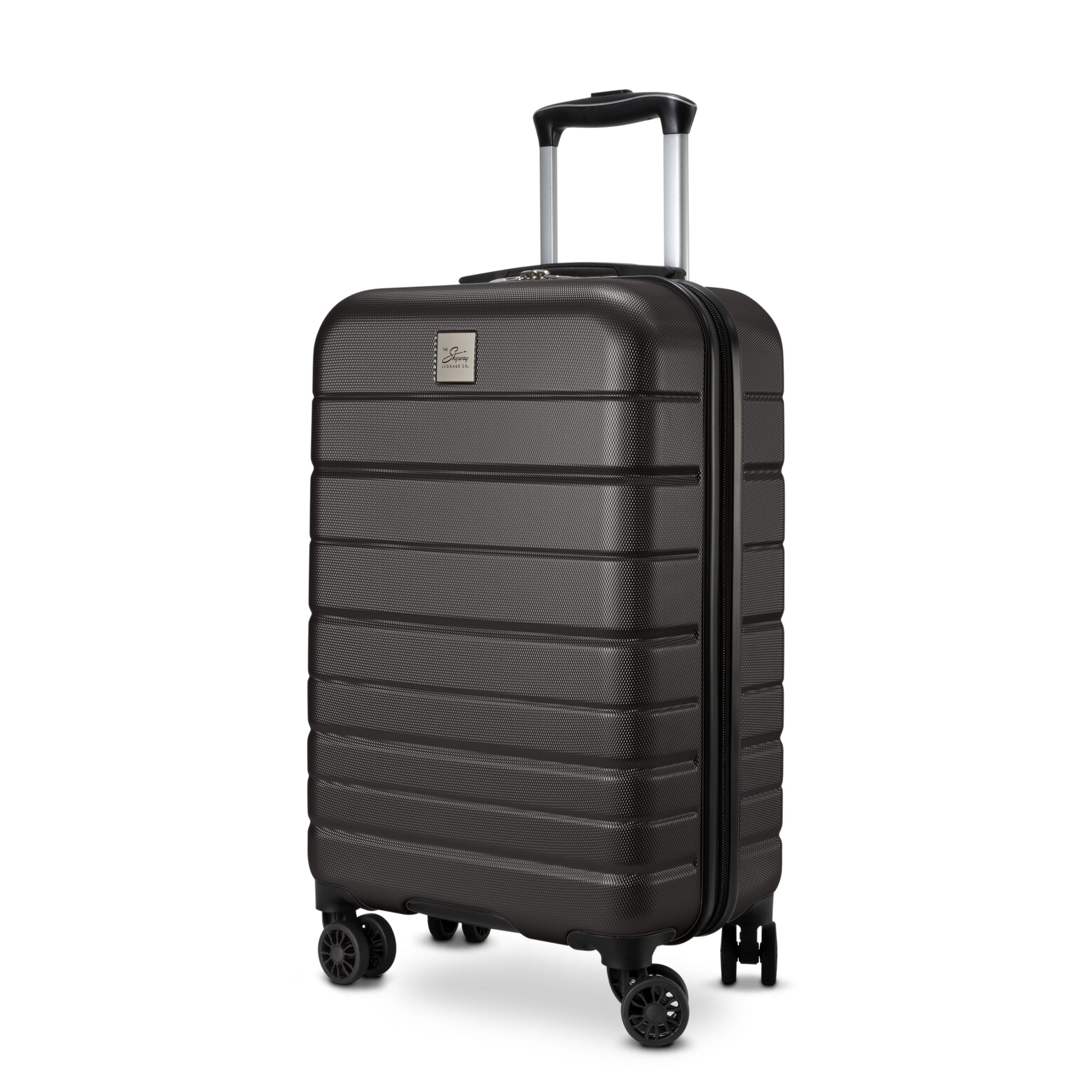 The Skyway Epic 2.0 Hardside 3-Piece Set features black cases with a telescoping handle and 360° dual wheels.