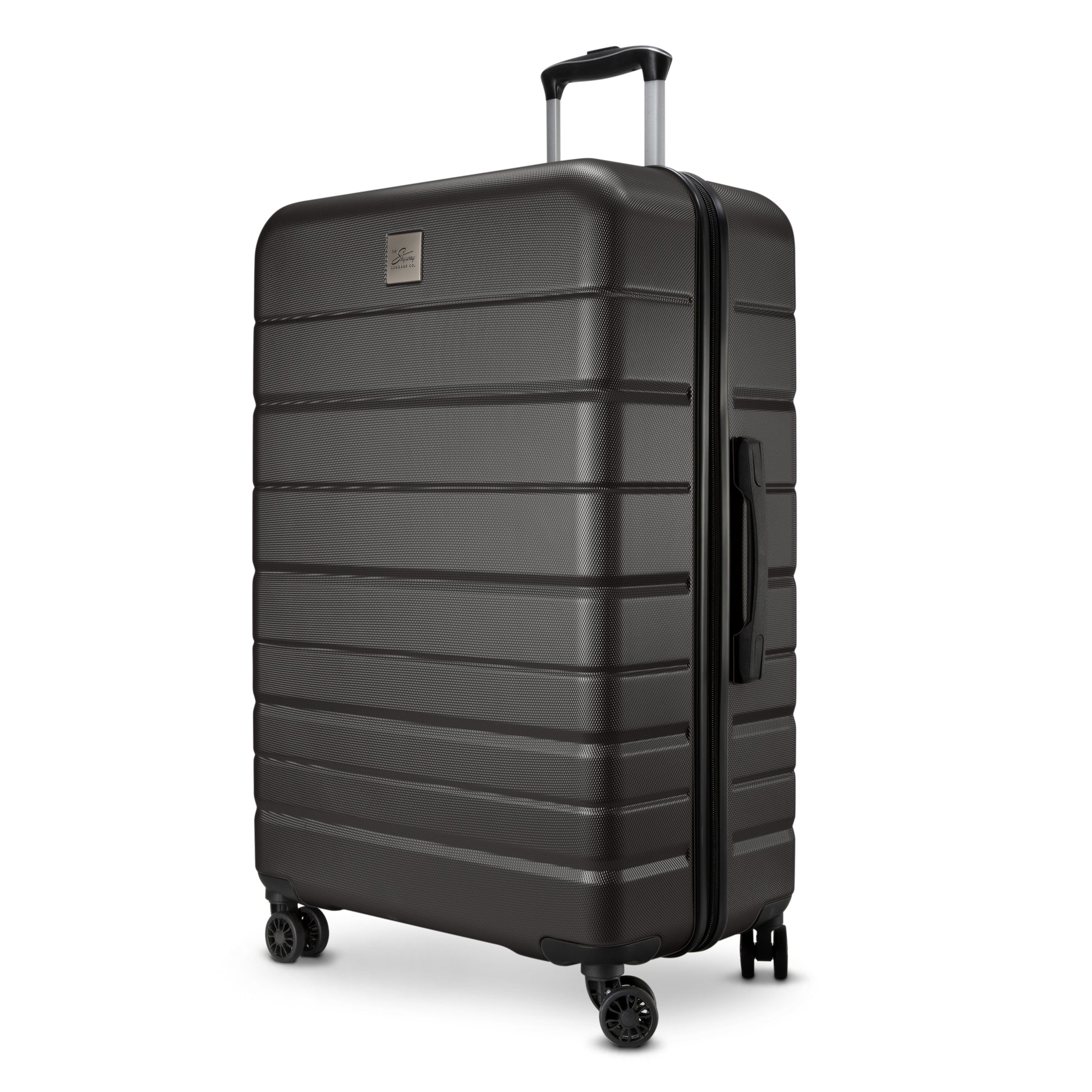 Skyway Epic 2.0 Hardside luggage set with 360° dual wheels and a telescopic handle, shown on white.