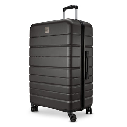 Skyway Epic 2.0 Hardside luggage set with 360° dual wheels and a telescopic handle, shown on white.