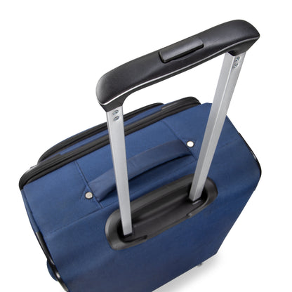 Blue Skyway Flair 2.0 3-Piece Luggage Set expandable suitcase with an extended telescoping handle.