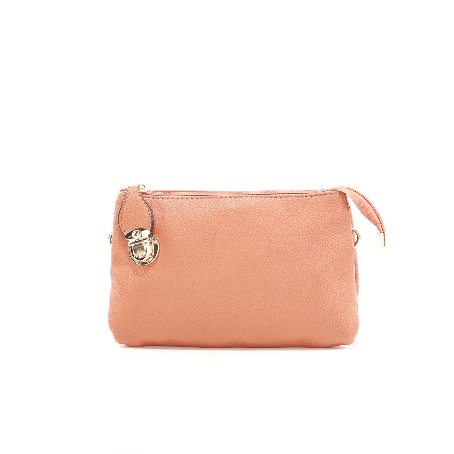 Alina's RFID Clutch Wristlet in tan, front view