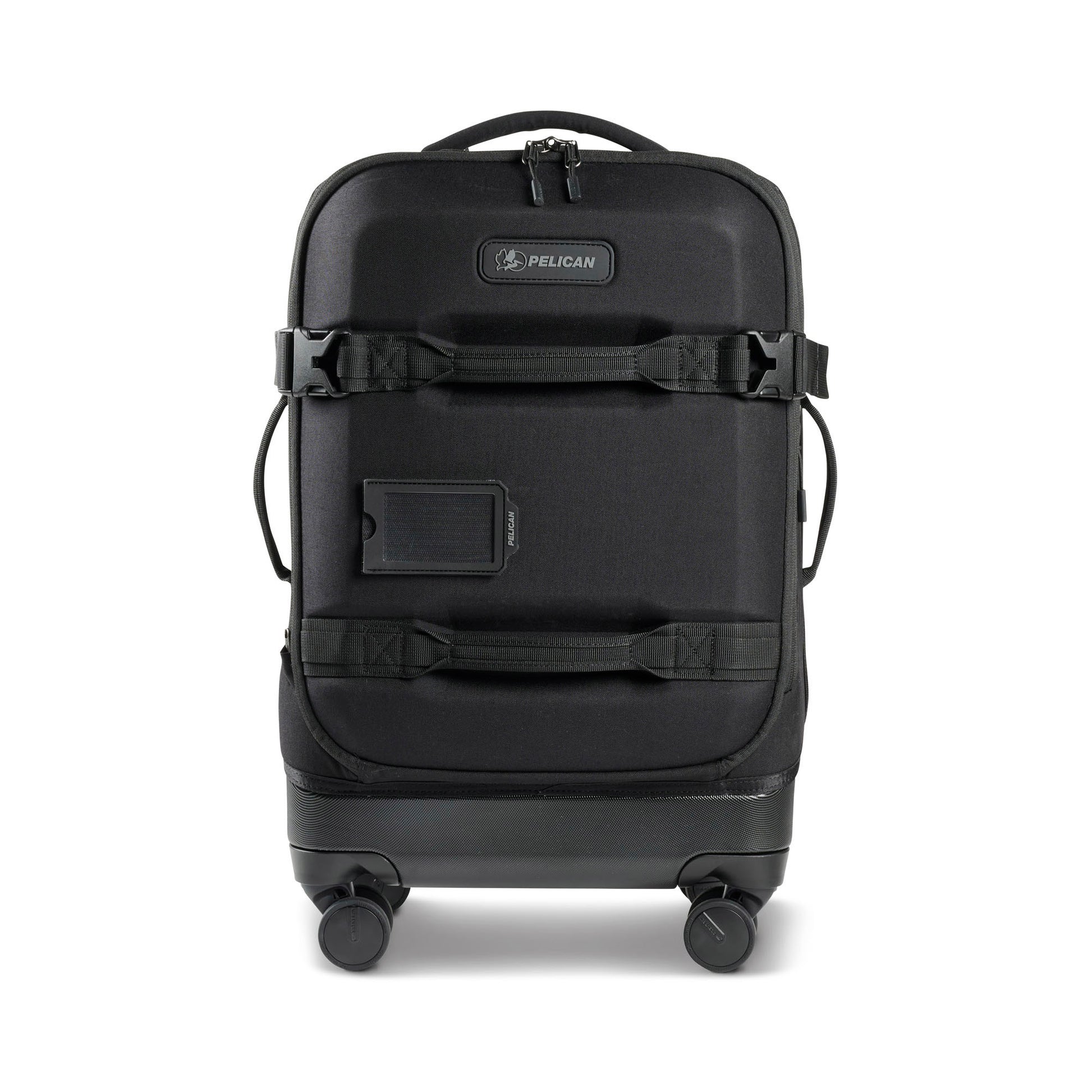 Pelican™ Aegis Carry-on 4-Wheel Hybrid Duffel, black, front view.