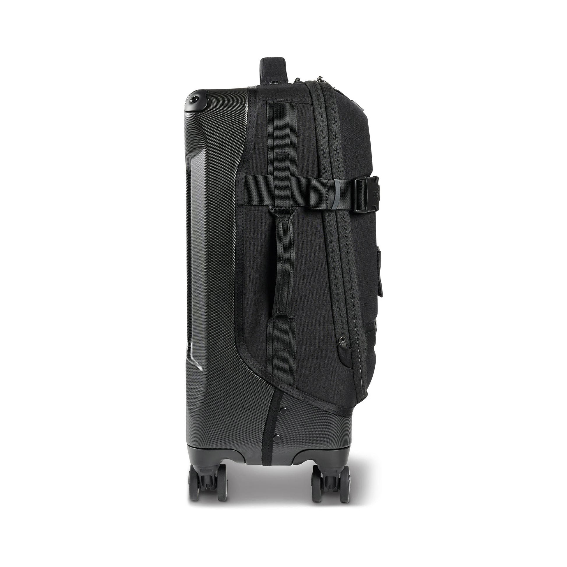 Pelican™ Aegis Carry-on 4-Wheel Hybrid Duffel, black, left side view.