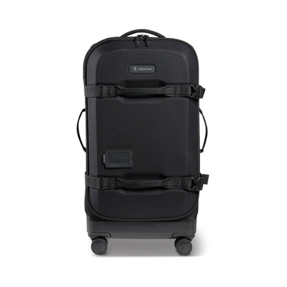 Pelican™ 30" Aegis Check-in 4-Wheel Rolling Hybrid Duffel, black, front view.