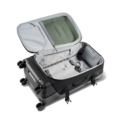 Pelican™ 30" Aegis Check-in 4-Wheel Rolling Hybrid Duffel, black, open view.