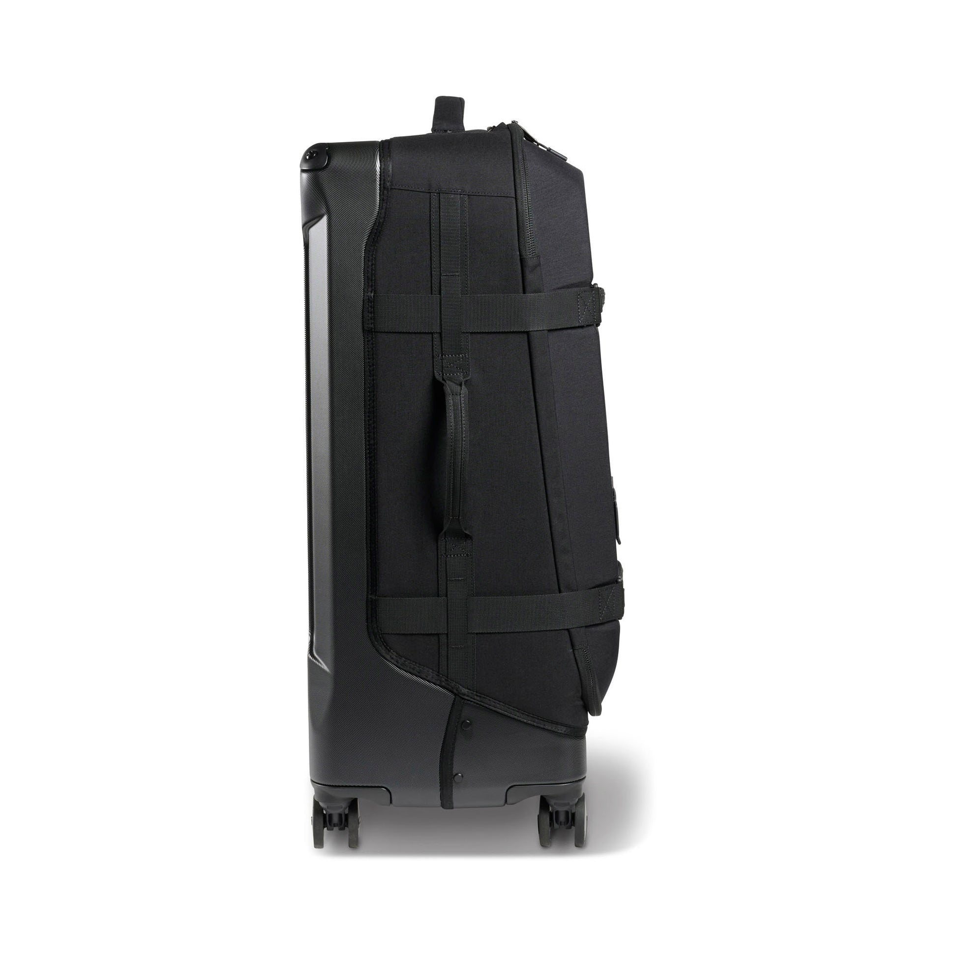 Pelican™ 30" Aegis Check-in 4-Wheel Rolling Hybrid Duffel, black, left side view.