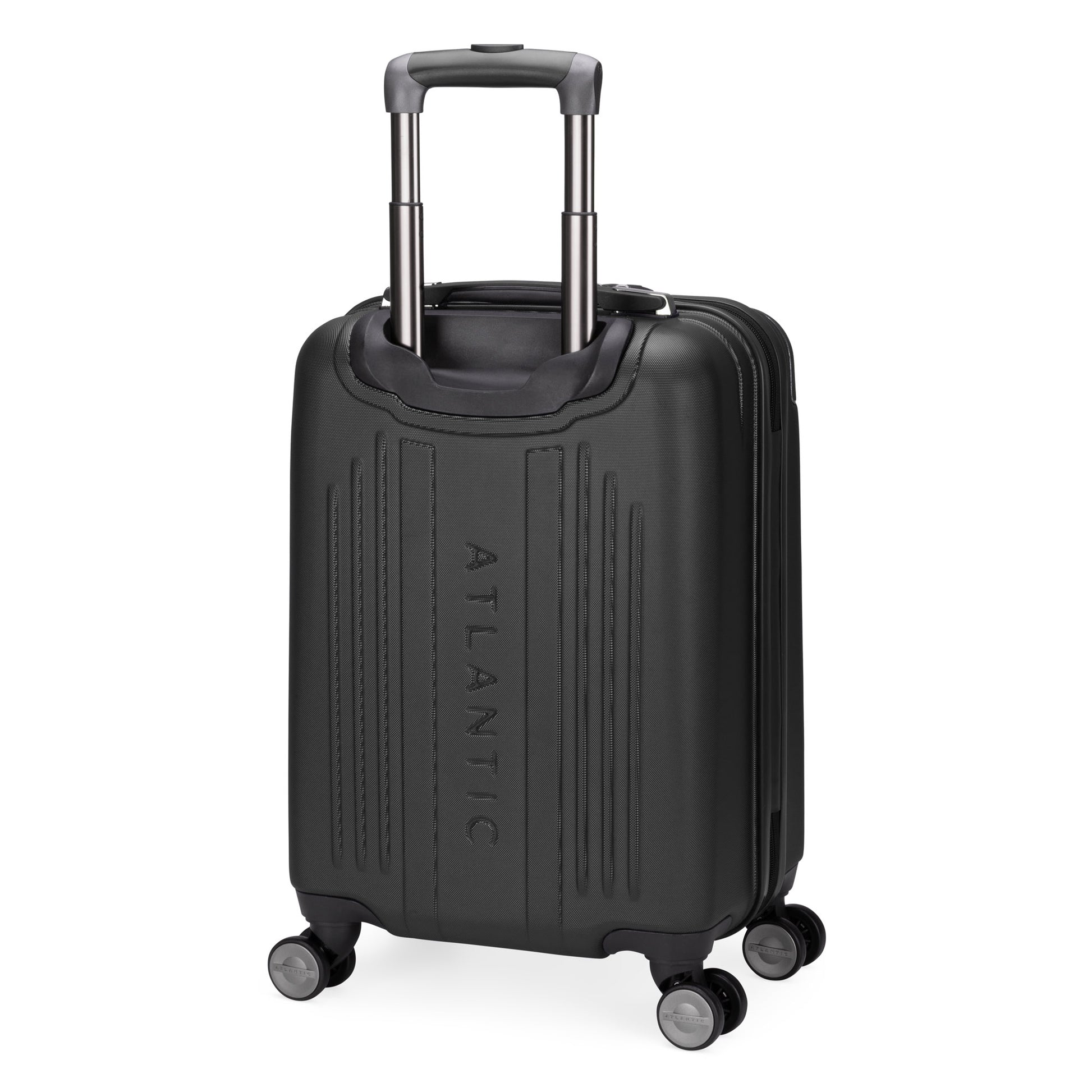 Atlantic Propeller 19" Hardside Spinner Carry-on, black, back angled view