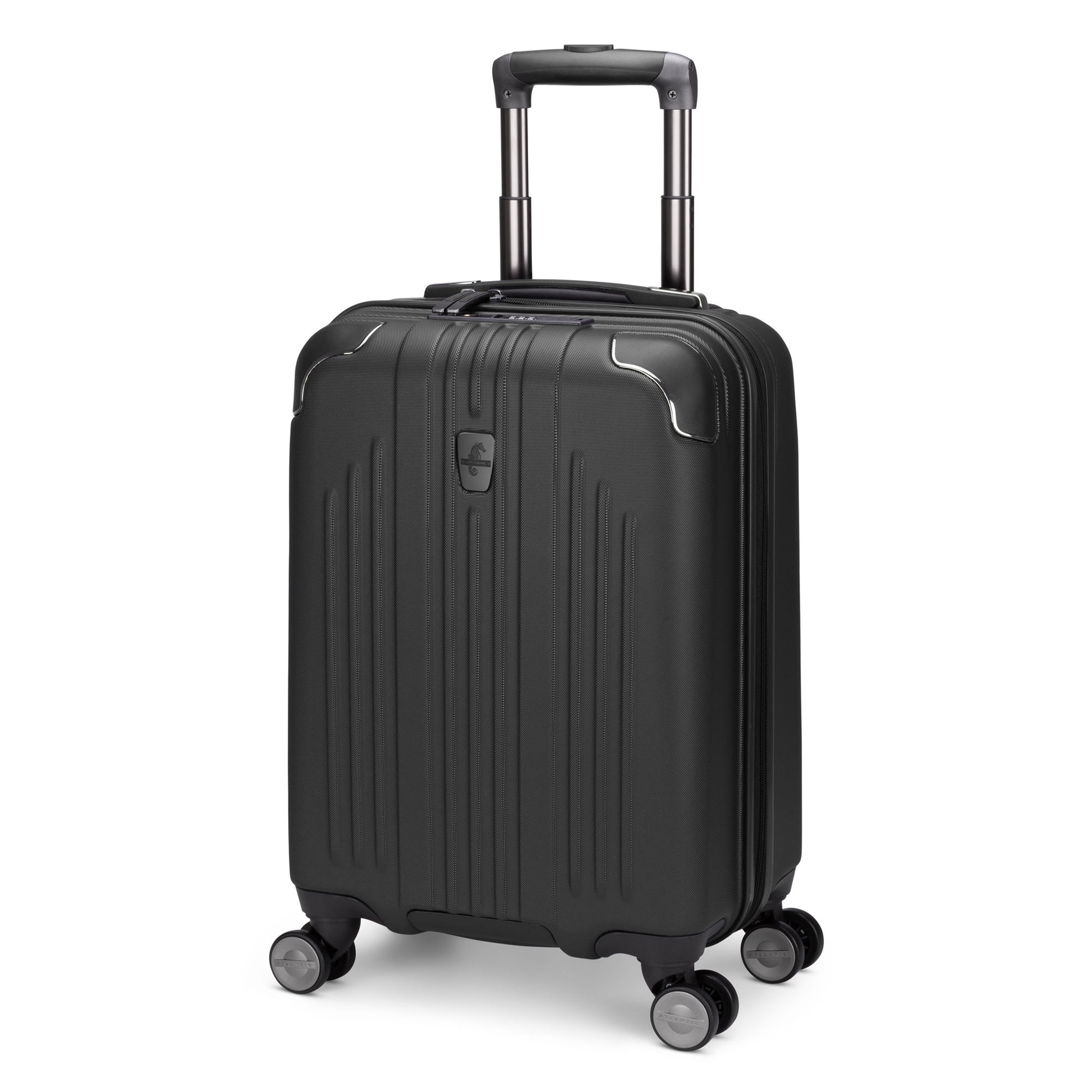 Atlantic Propeller 19" Hardside Spinner Carry-on, black, front angled view