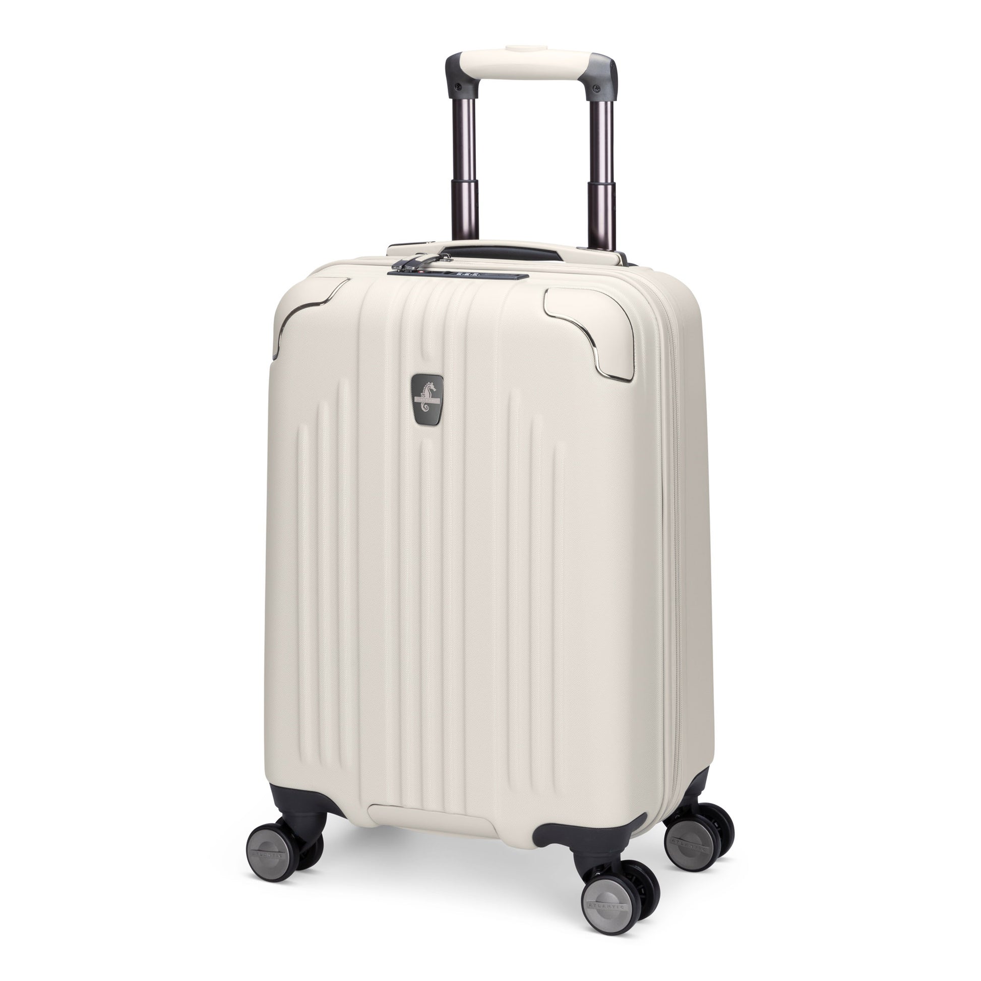 Atlantic Propeller 19" Hardside Spinner Carry-on, pumice stone, front angled view