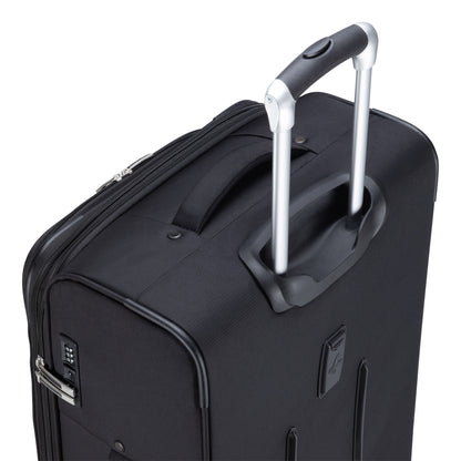 Atlantic Sailbound 24" Expandable Spinner, black, top back view with telescopic handle extended