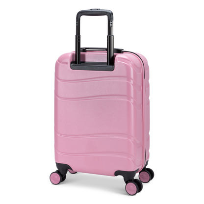 Atlantic Transmarine 19" Hardside Spinner Carry-on, blush pink colour, back angled view