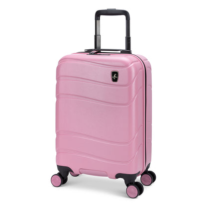 Atlantic Transmarine 19" Hardside Spinner Carry-on, blush pink colour, front angled view