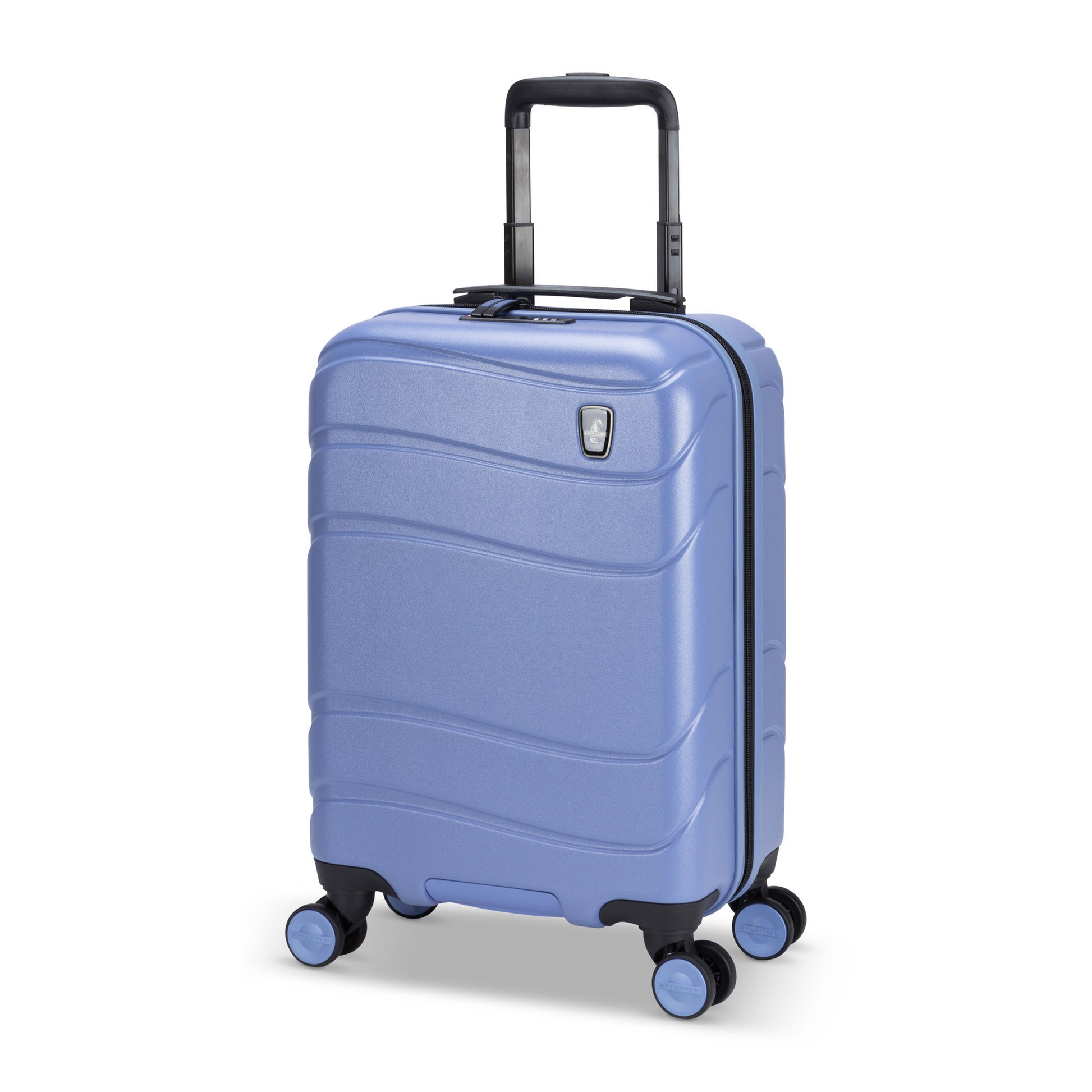 Atlantic Transmarine 19" Hardside Spinner Carry-on, endless sky blue colour, front angled view