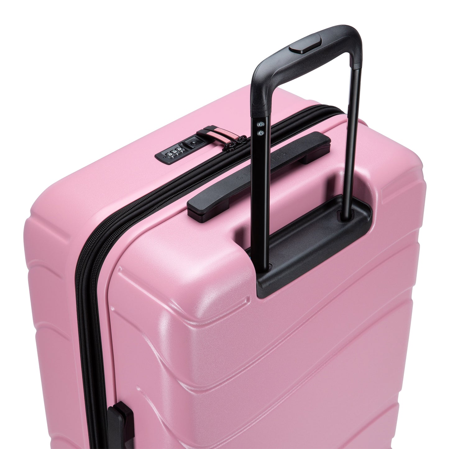 Atlantic Transmarine 24" Expandable Spinner, blush pink colour, top back angled view