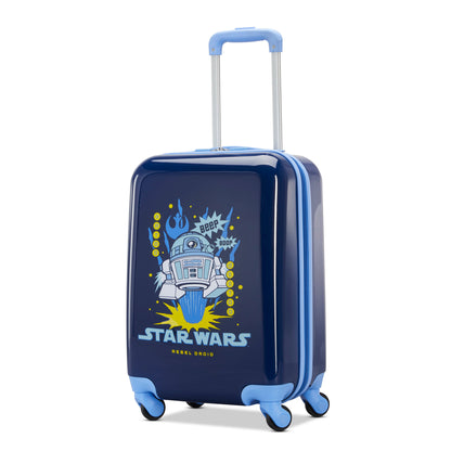 American Tourister Disney Star Wars R2D2 Kids Carry-on—fun spinner luggage, perfect for young travelers.