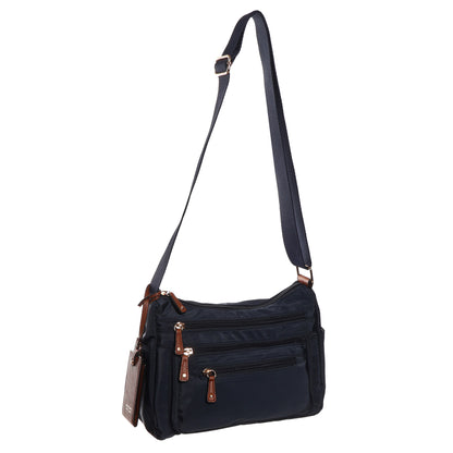 SevenDays Canopies RFID Nylon Crossbody offers secure storage and an adjustable strap for comfort and safety.