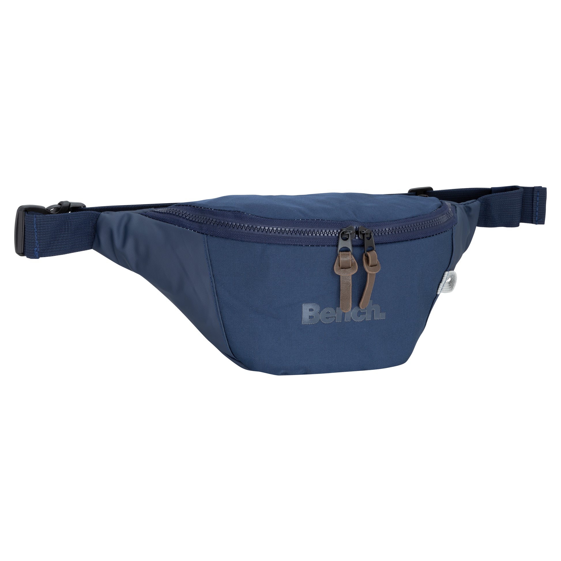 Bench Terra Fanny Pack by Bench with zipper closure, adjustable strap, and two brown zipper pulls.