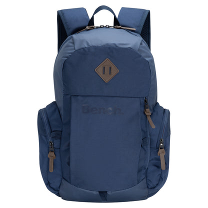 Bench Terra Backpack by Bench: durable, adjustable straps, multiple zip pockets. Shown on a white background.