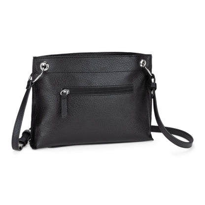 Bellezza East/West Crossbody, light black, back angled view