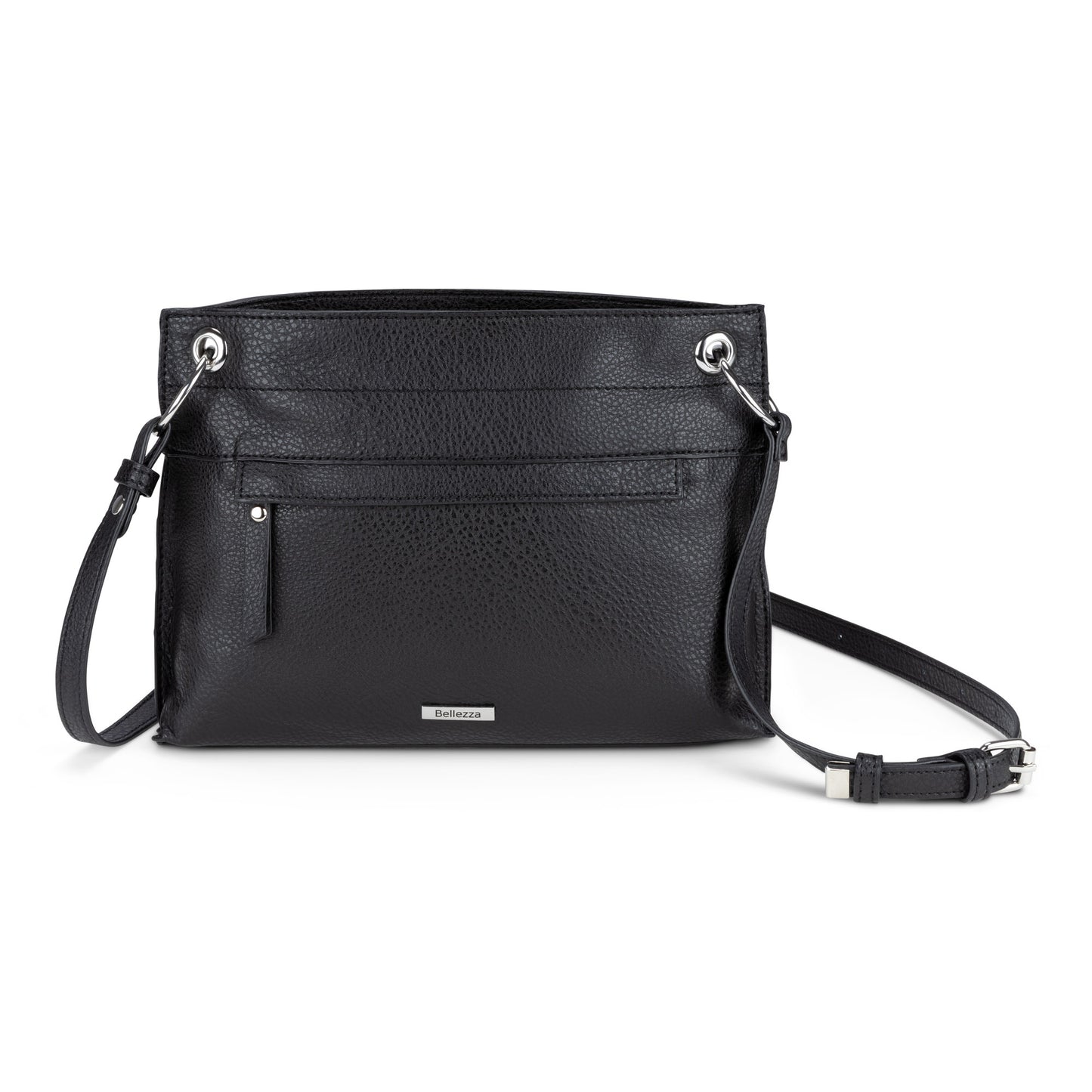 Bellezza East/West Crossbody, light black, front view