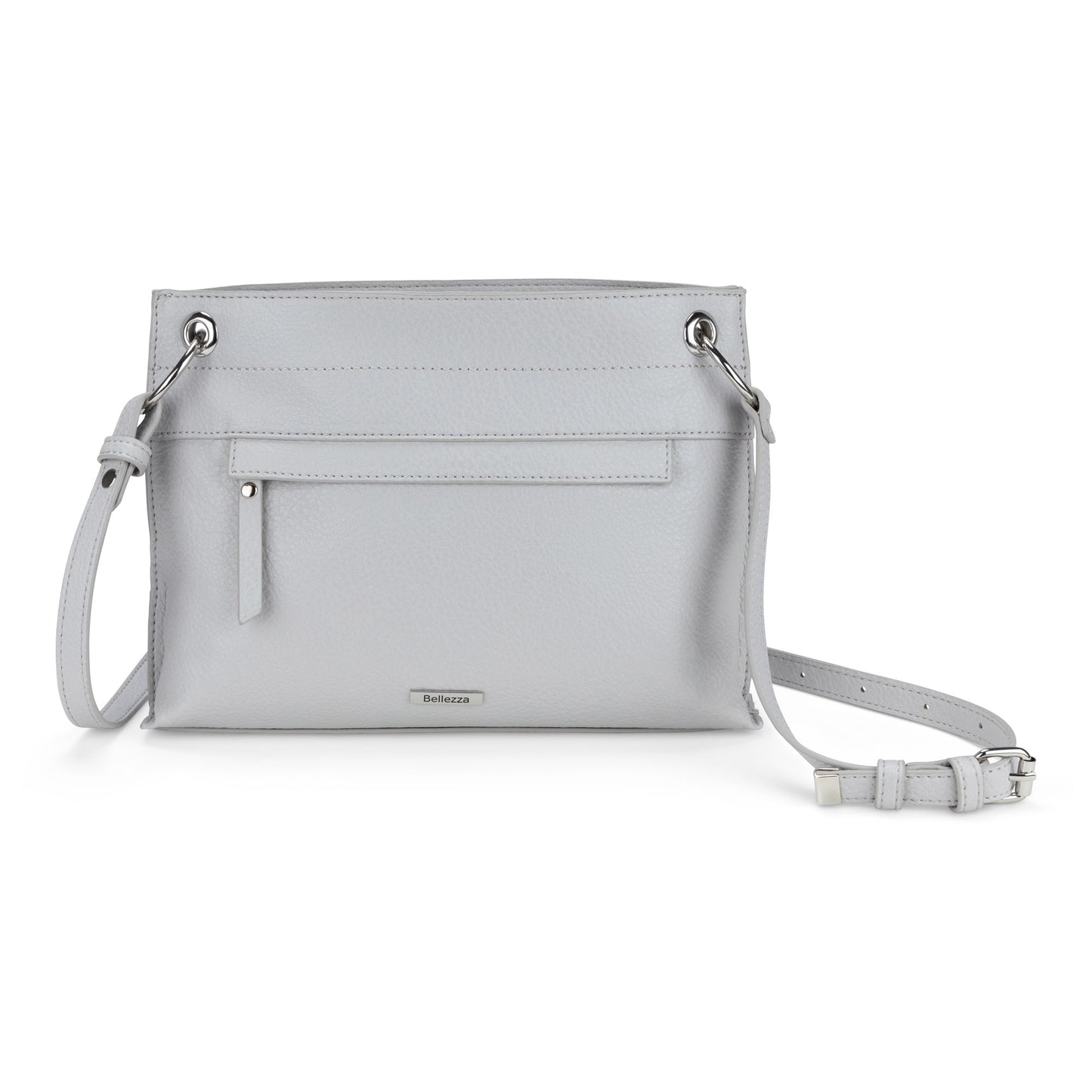 Bellezza East/West Crossbody, stone, front view