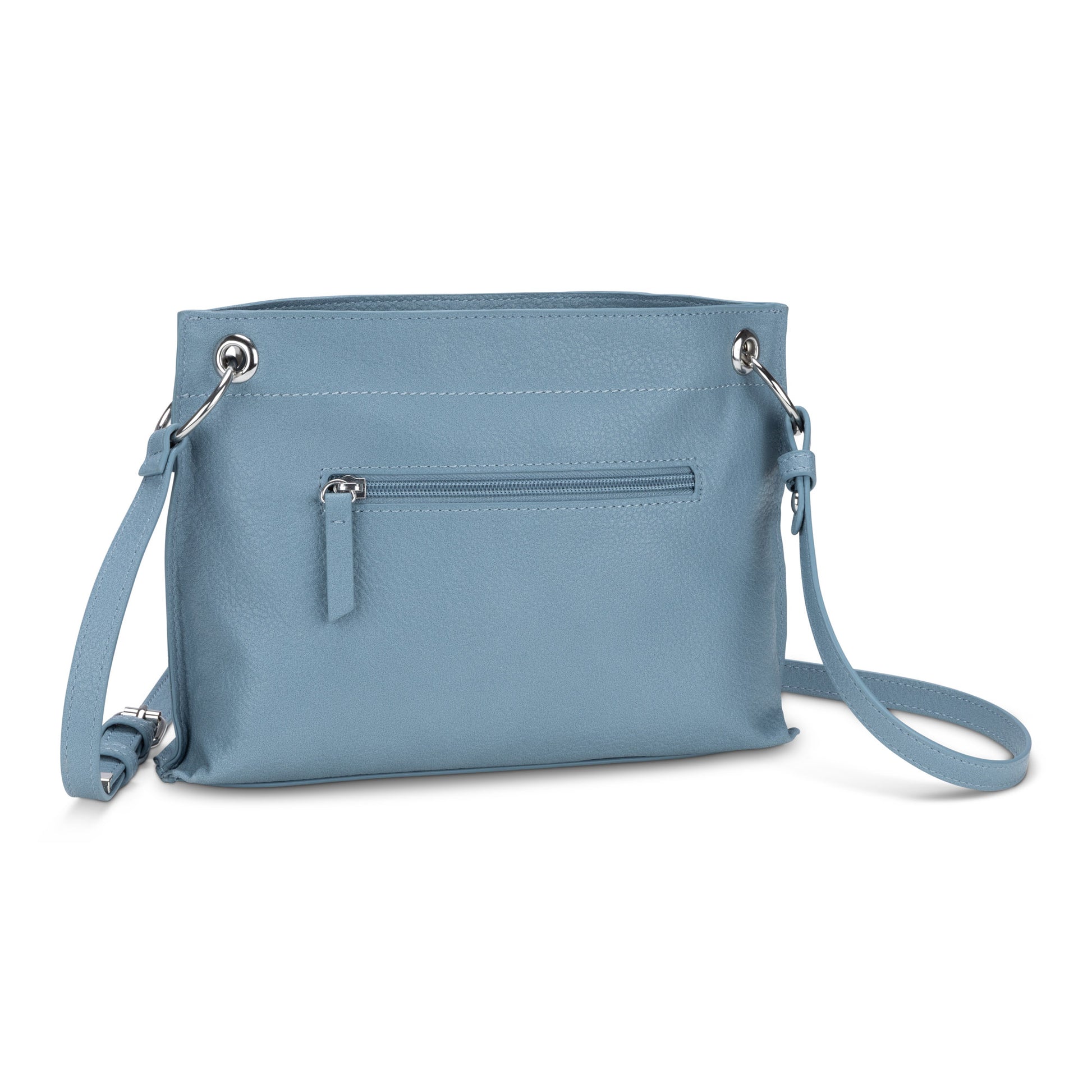 Bellezza East/West Crossbody, light blue, back angled view