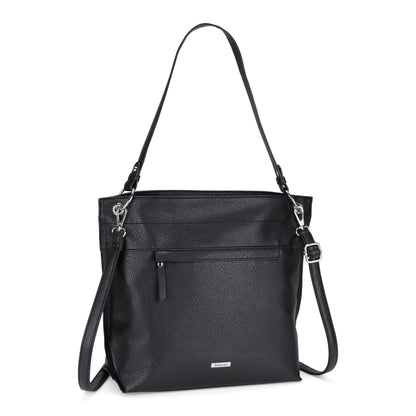 Bellezza Hobo Bag, black, front angled view