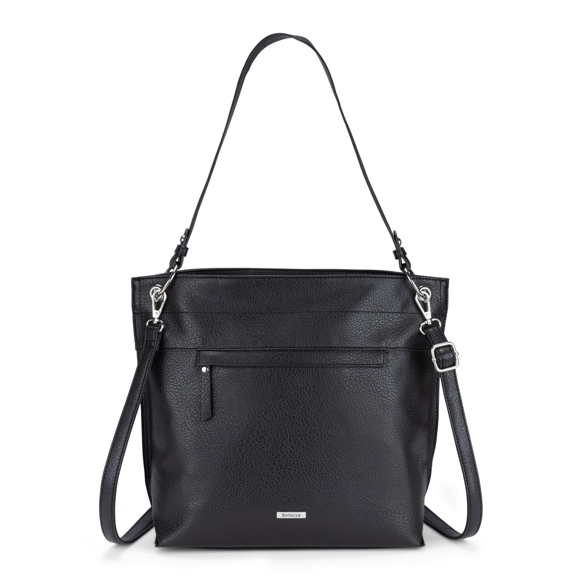 Bellezza Hobo Bag, black, front view