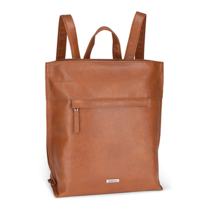 Bellezza Backpack, cognac, front angled view