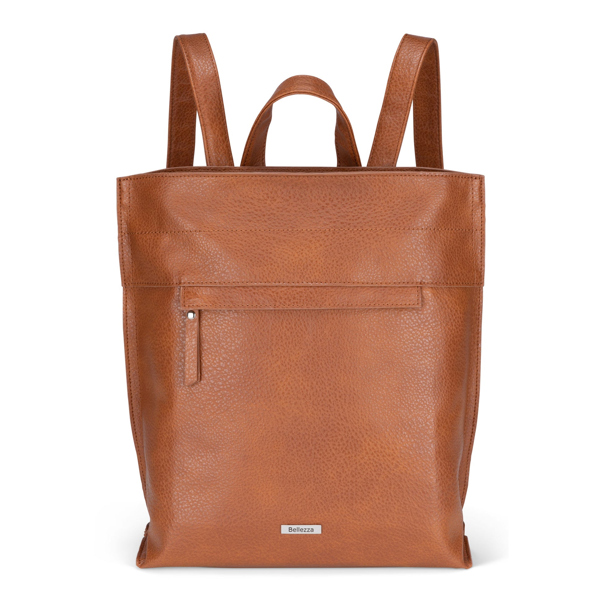 Bellezza Backpack, cognac, front view