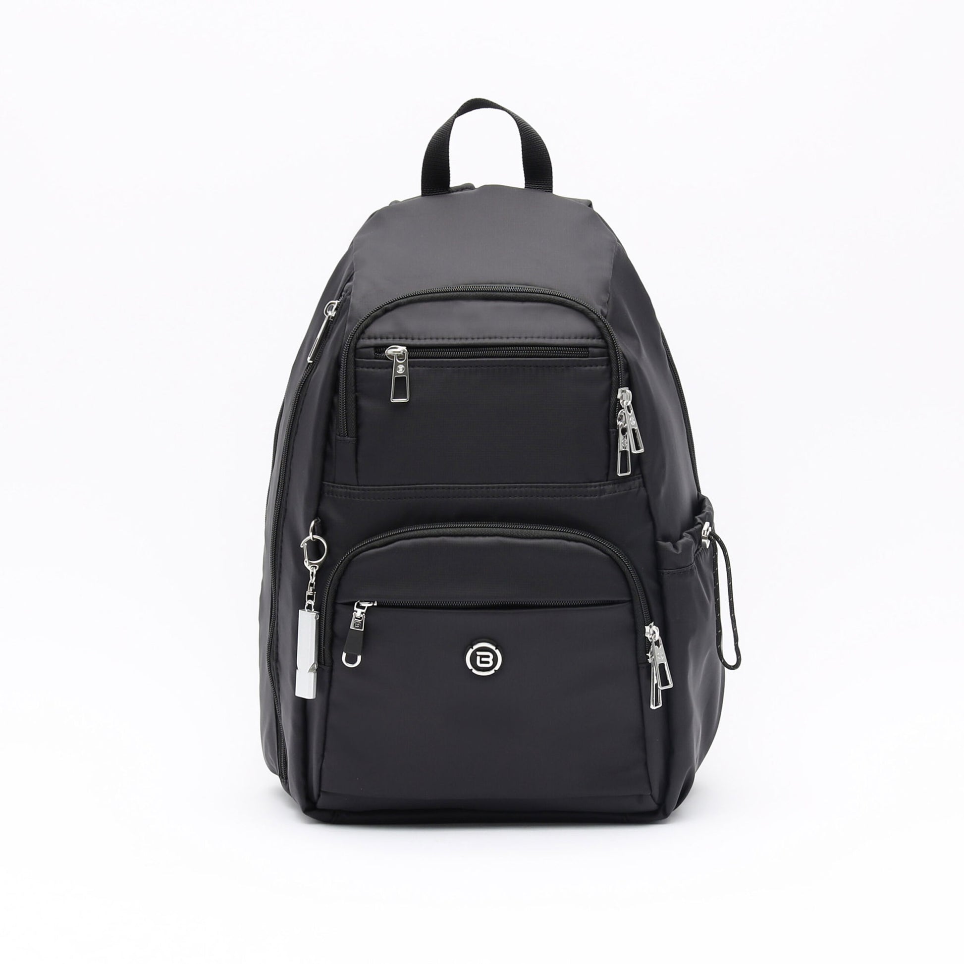 Beside-U Aileen R1 Backpack: lightweight, water-repellent, zip pockets, small circular front logo.