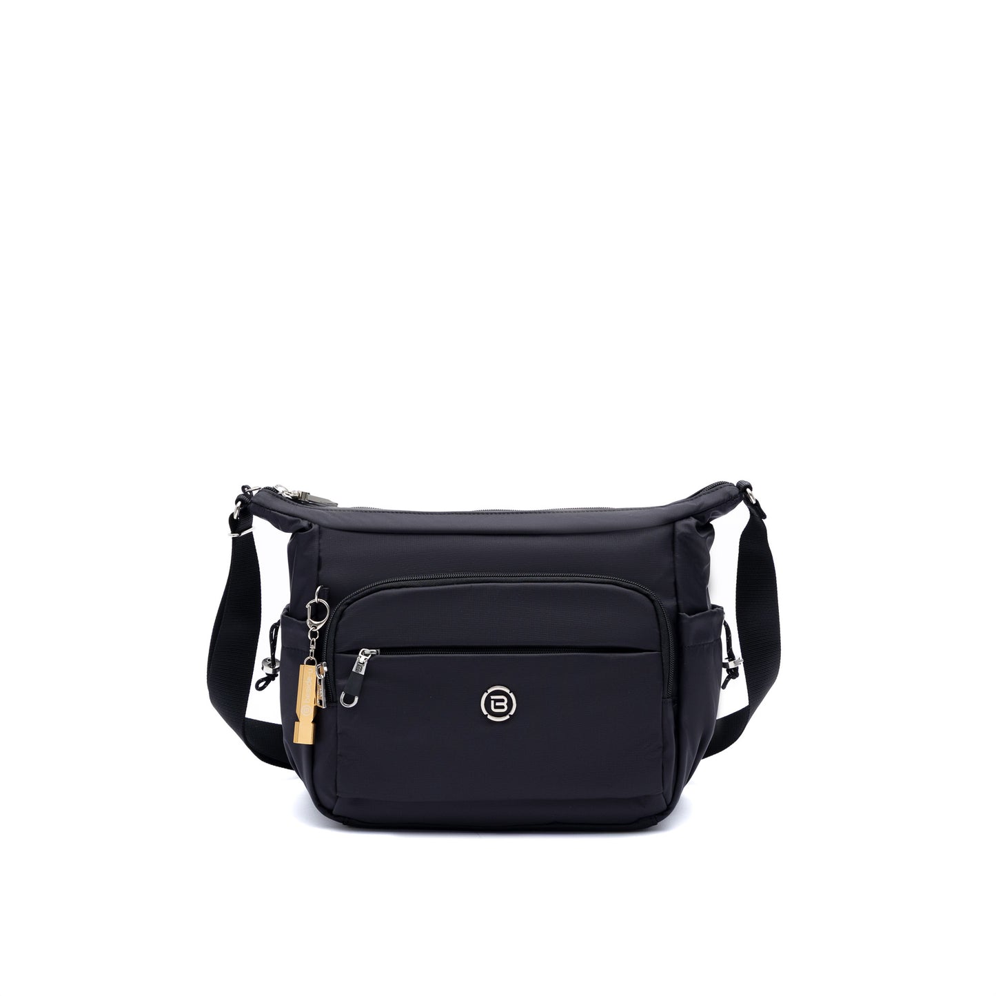 Beside-U Jest R2 Crossbody: anti-slash, zippered pockets, adjustable strap, shown on white background.