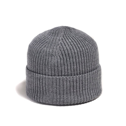 Brume Mount McKay Hat in light grey with folded cuff